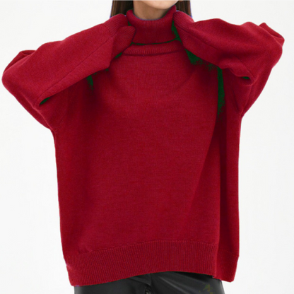 Maglione Dolcevita Larga Da Donna | Inverno