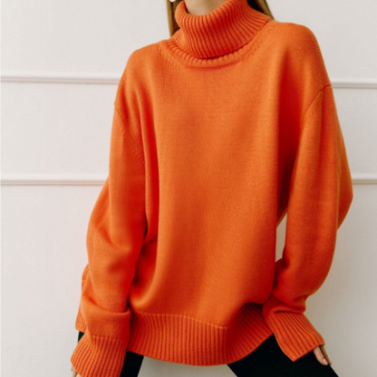 Maglione Dolcevita Larga Da Donna | Inverno