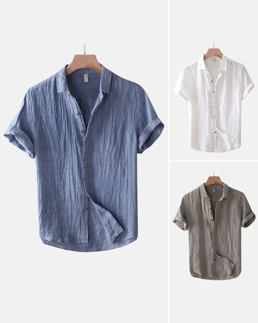 Chemise en Lin Lucas - Modèle Larvotto