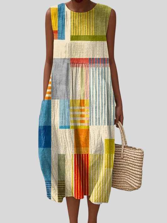 Eve™ Geometrikus Midi Ruha