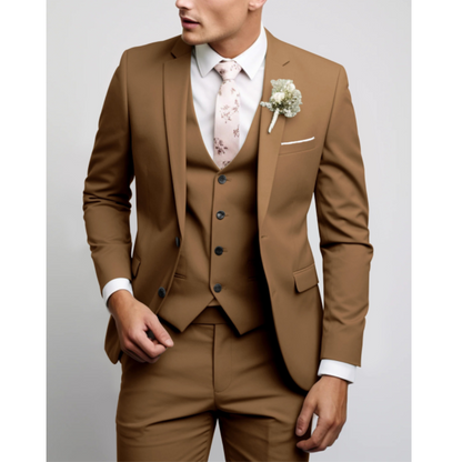 Herren dreiteiliger Hochzeit-Gast-Anzug | Formell