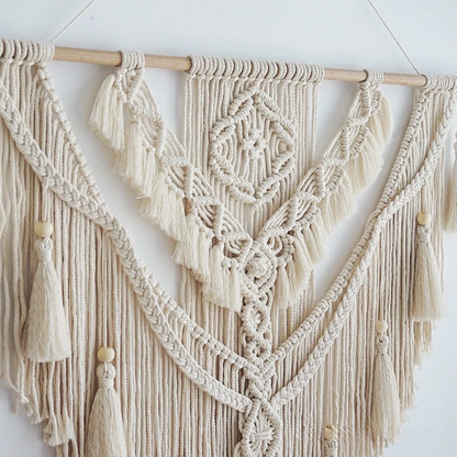 Skandinavische Boho-Makramee-Wandbehang - Liora