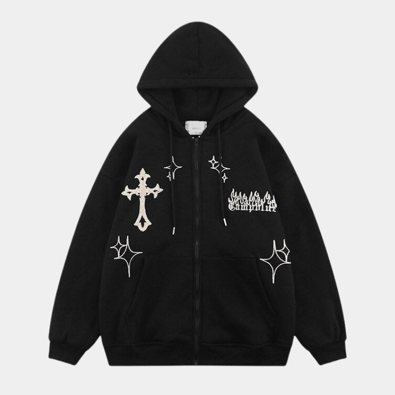 Oversized Zipper Hoodie for Women and Men