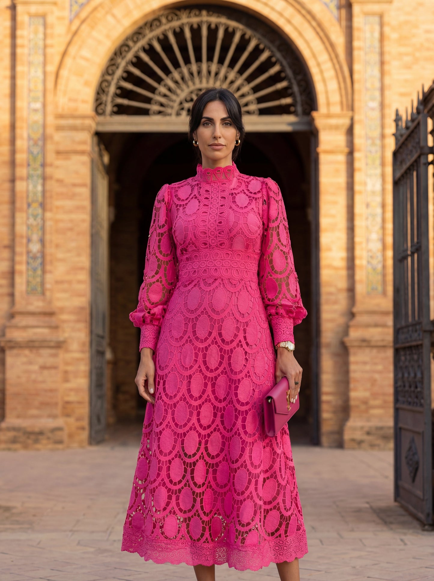 Velmora™ – Lace Elegance Dress
