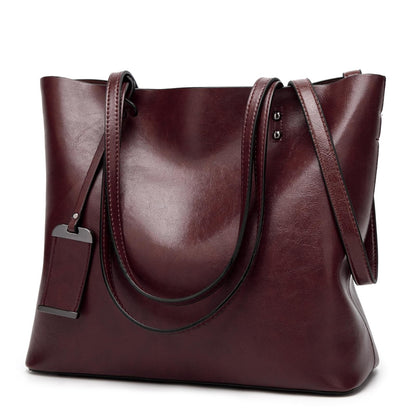 Stylish Pu Leather Women Crossbody Bag Wine Red