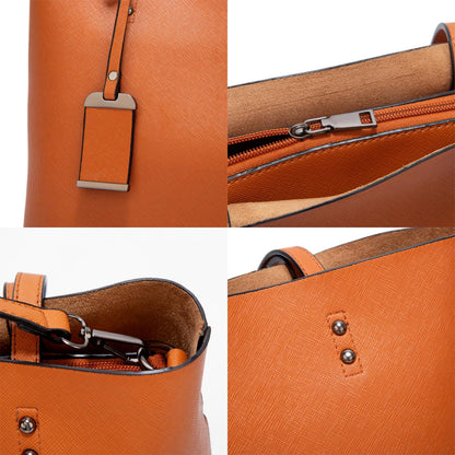 Stylish Pu Leather Women Crossbody Bag Wine Red