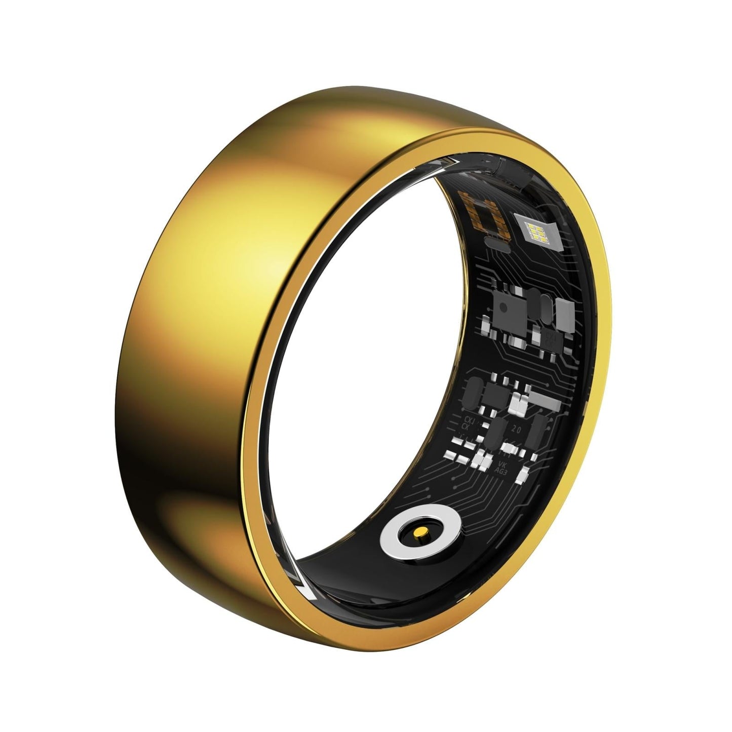 Smart Ring For Health Monitoring And Family Care Size 18 Gold