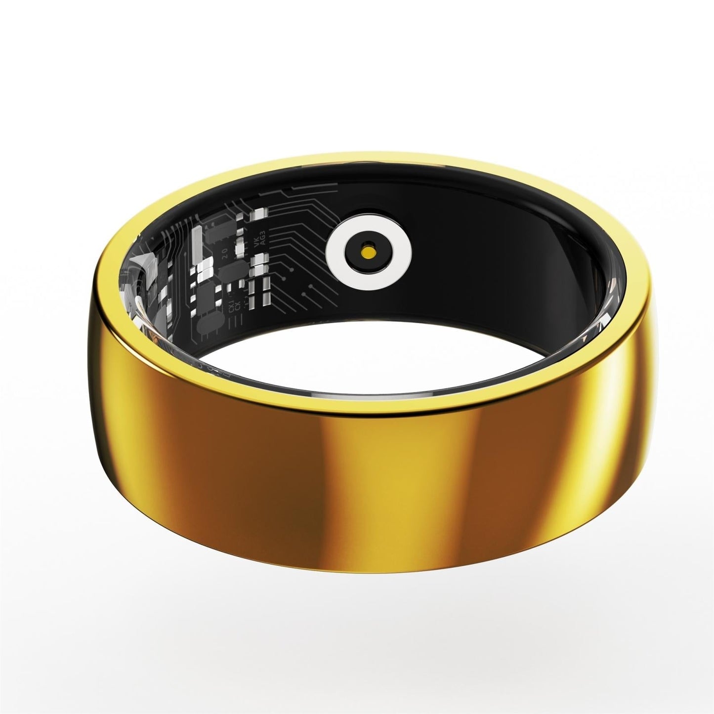 Smart Ring For Health Monitoring And Family Care Size 18 Gold