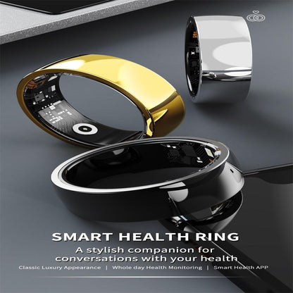 Smart Ring For Health Monitoring And Family Care Size 18 Gold