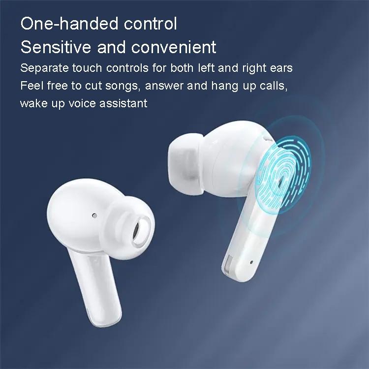 Wireless Dual Noise Cancelling Bluetooth Earphones For Music And Calls Black