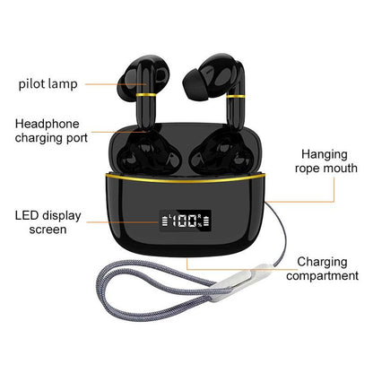 Wireless In Ear Earphones With Digital Charging Case J2 Pink