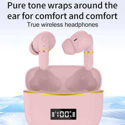 Wireless In Ear Earphones With Digital Charging Case J2 Pink