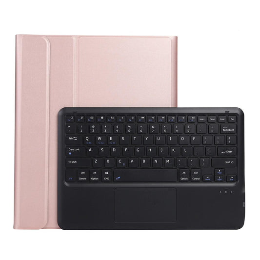 Detachable Bluetooth Keyboard Tablet Case For Ipad Pro 12.9 Ultra Thin With Touchpad Pen Slot & Holder Rose Gold