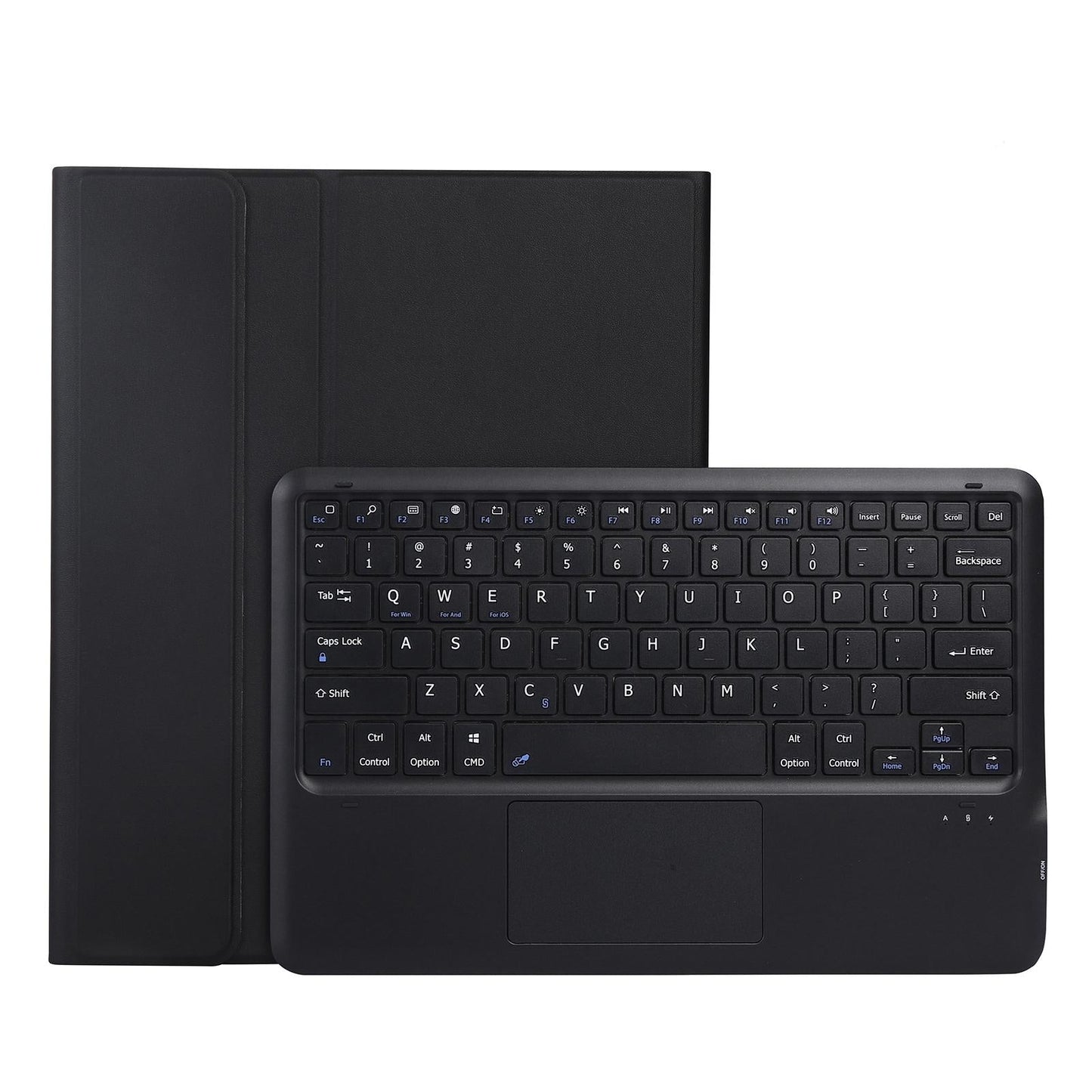 Detachable Bluetooth Keyboard Tablet Case For Ipad Pro 12.9 Ultra Thin With Touchpad Pen Slot & Holder Rose Gold