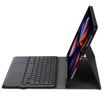 Detachable Bluetooth Keyboard Tablet Case For Ipad Pro 12.9 Ultra Thin With Touchpad Pen Slot & Holder Rose Gold