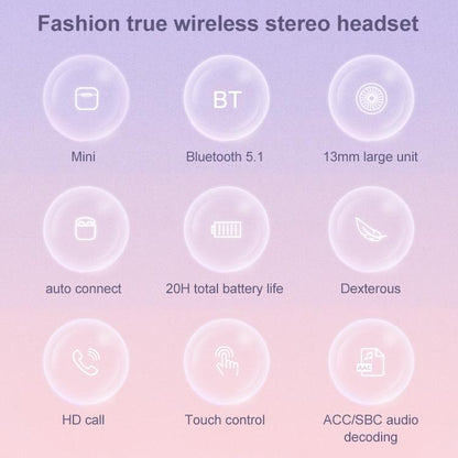 True Wireless Stereo Bluetooth 5.0 Earphones Tn22 White