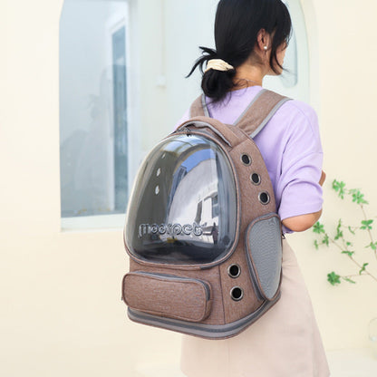 Spacious Pet Carrier With Ventilation System & Water Resistant Design(Black)