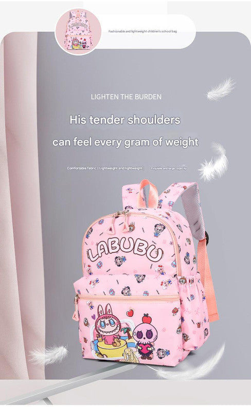 Kids Cartoon Character 3 Piece Backpack Set Lightweight School Bag With Lunch Pencil Case Blue