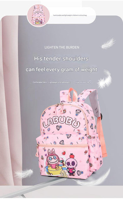 Kids Cartoon Character 3 Piece Backpack Set Lightweight School Bag With Lunch Pencil Case Blue