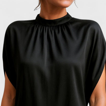 Women's Mock Neck Mini Dress Split Sleeve Going Out Dress