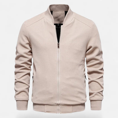Valmonti | Men’s Minimalist Stand-Collar Jacket – Timeless Elegance