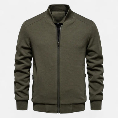 Valmonti | Men’s Minimalist Stand-Collar Jacket – Timeless Elegance