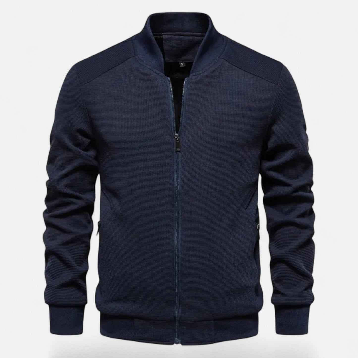 Valmonti | Men’s Minimalist Stand-Collar Jacket – Timeless Elegance