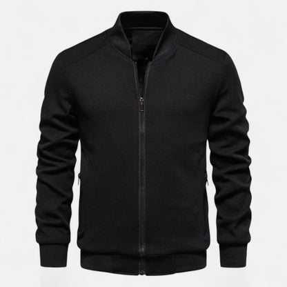 Valmonti | Men’s Minimalist Stand-Collar Jacket – Timeless Elegance