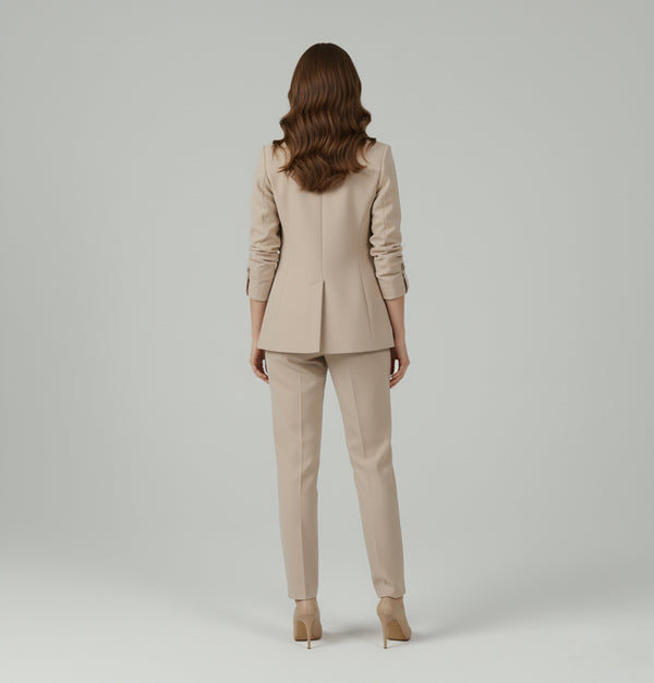 Valmonti | Women’s Plus-Size Solid-Colour Tailored Two-Piece Suit
