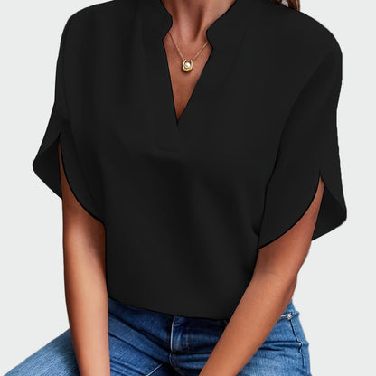 Mariam | Drapeeritud mustriga pluss