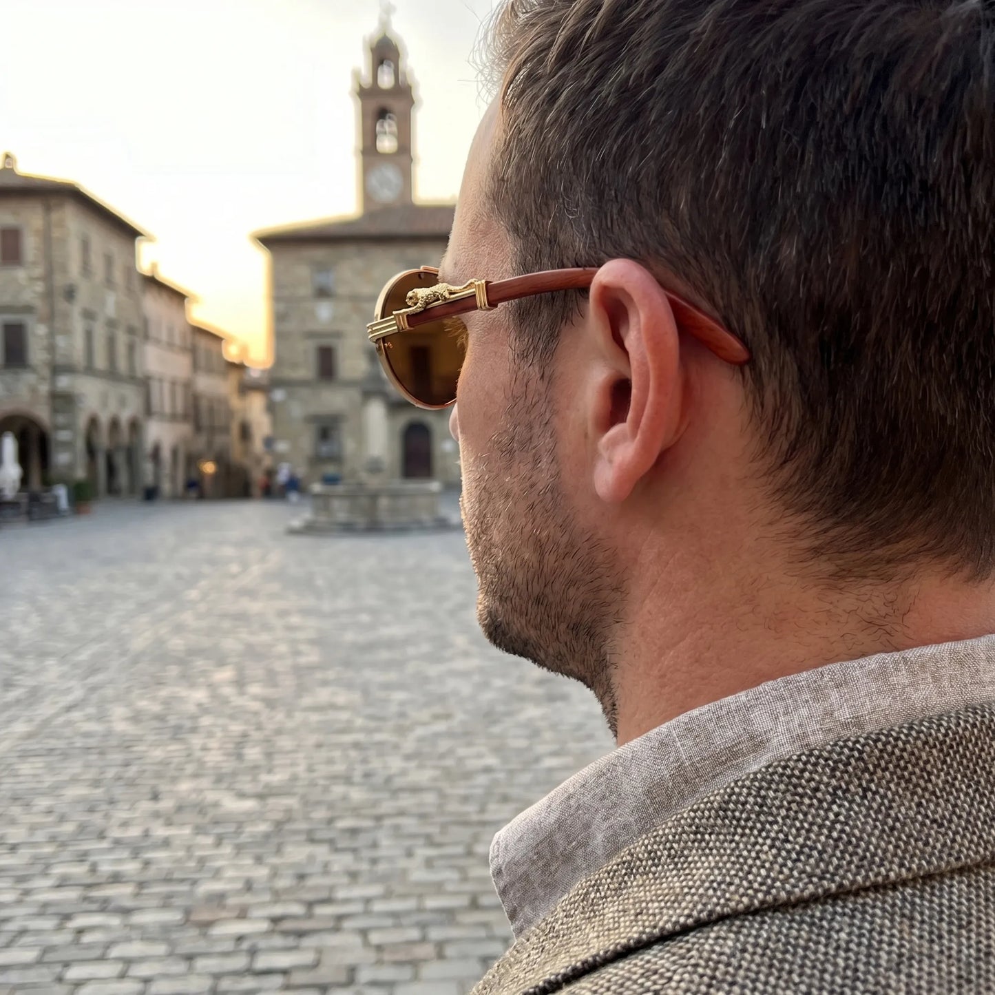 Vaultara - Round Frame Retro Steampunk Sunglasses  Outdoor Sun Shading