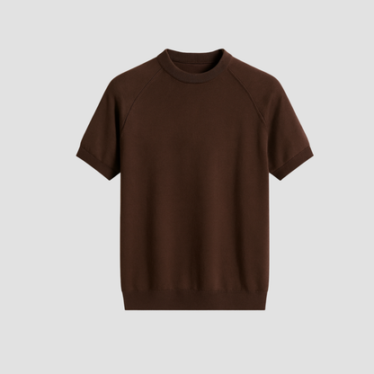 Men's Merino Wool Knit Short Sleeve T-Shirt
