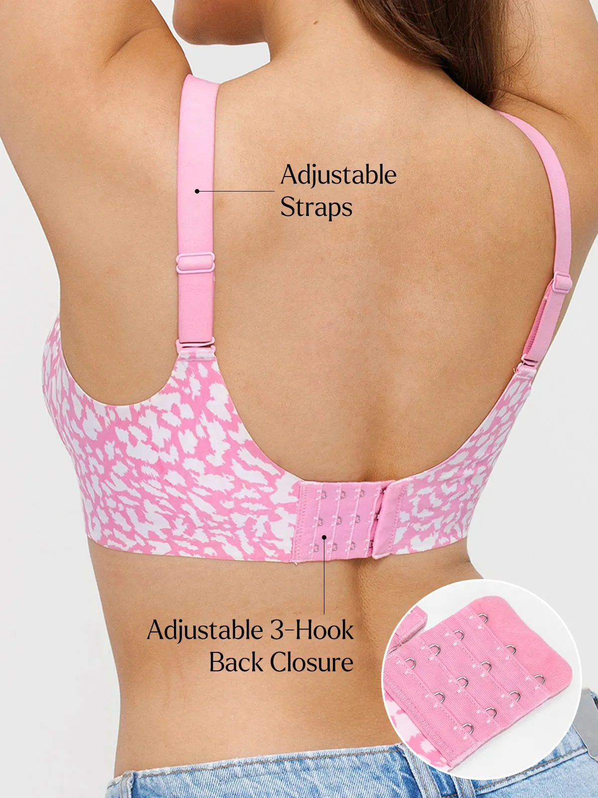 Velourette™ Seamless Deep V Wireless Bralette
