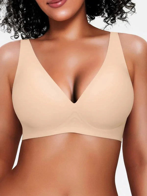 Velourette™ Seamless Deep V Wireless Bralette