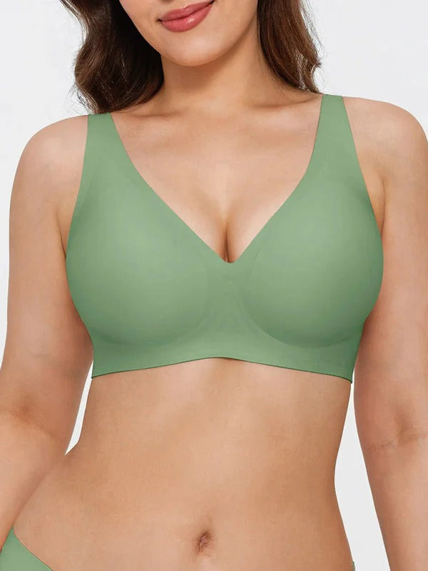 Velourette™ Seamless Deep V Wireless Bralette