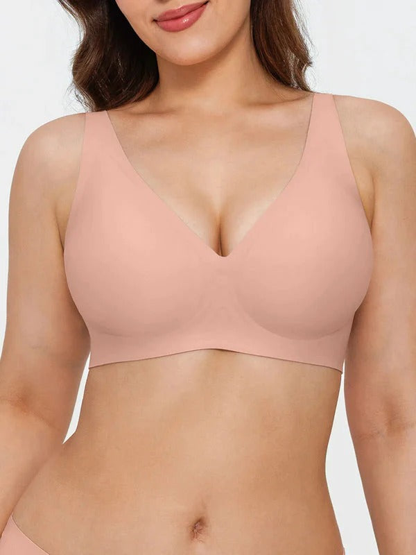Velourette™ Seamless Deep V Wireless Bralette
