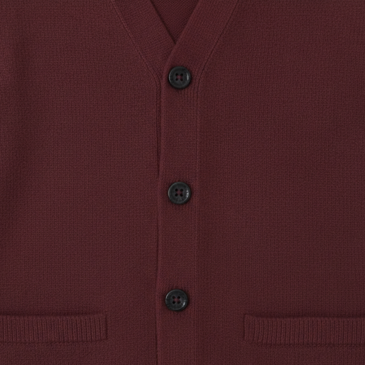 Men's Merino Wool Knit Button Cardigan