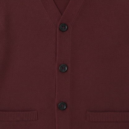 Men's Merino Wool Knit Button Cardigan