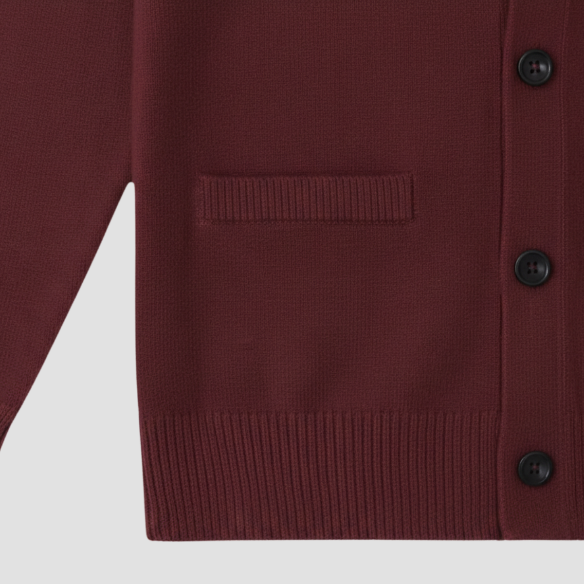 Men's Merino Wool Knit Button Cardigan
