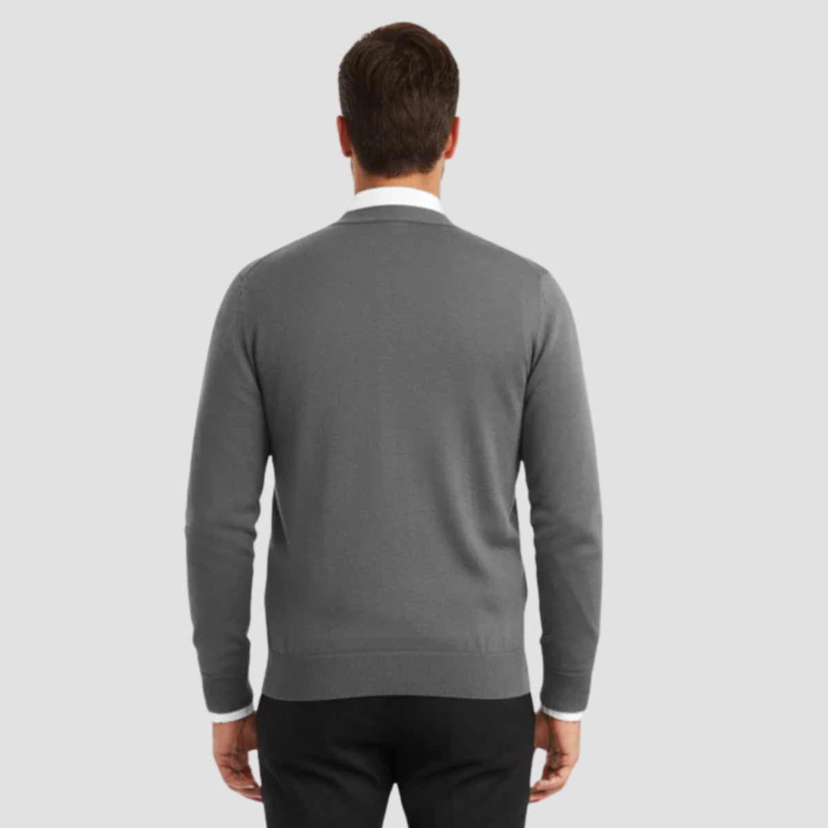 Men's Merino Wool Knit Button Cardigan