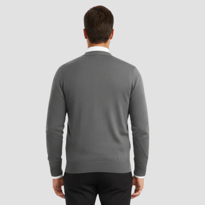 Men's Merino Wool Knit Button Cardigan