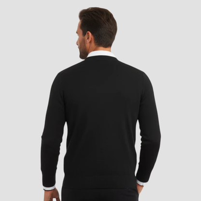 Men's Merino Wool Knit Button Cardigan