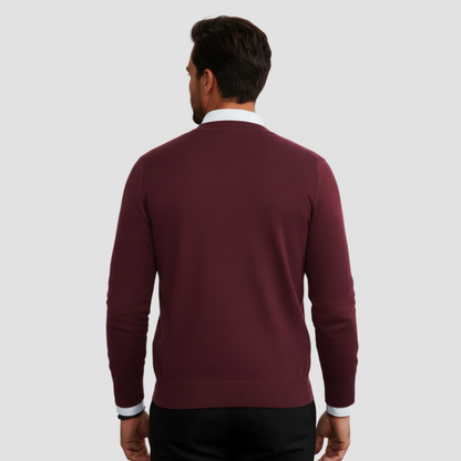 Men's Merino Wool Knit Button Cardigan