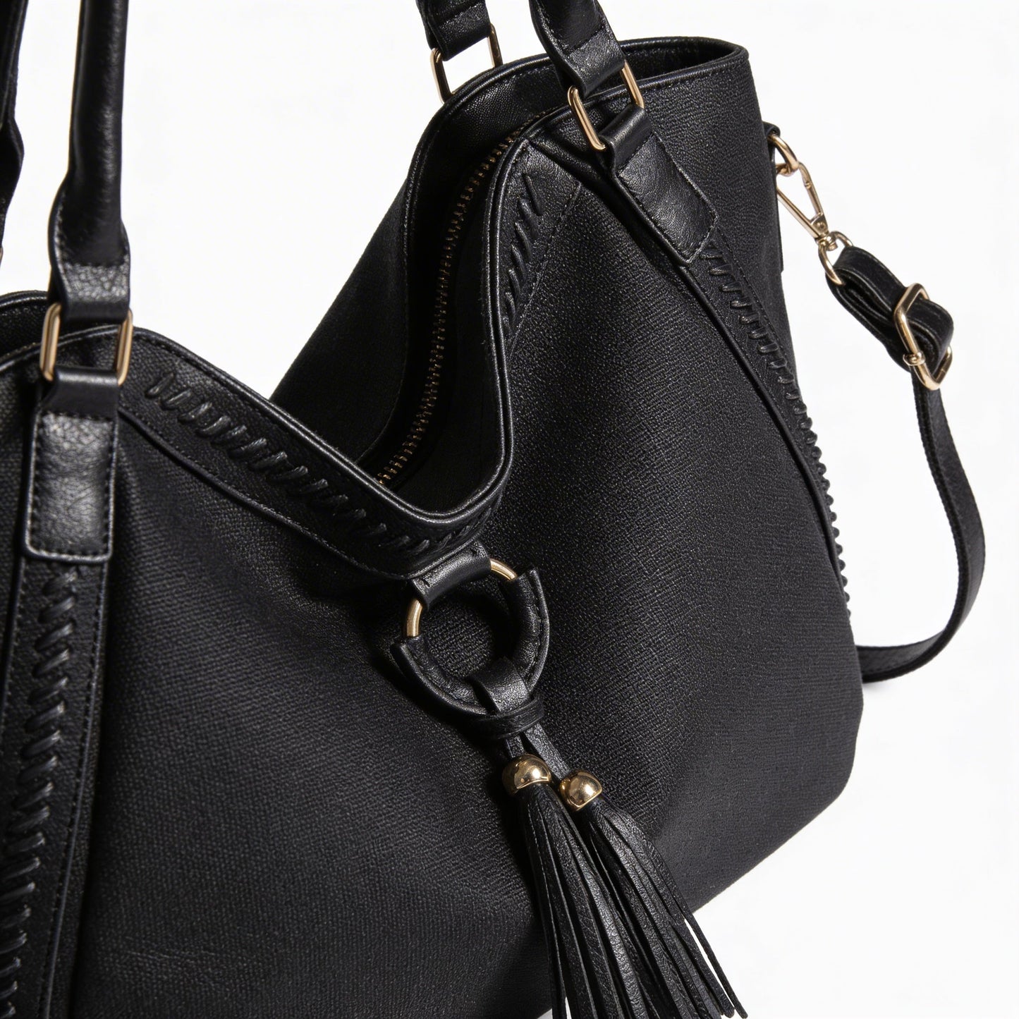 Vera | Women’s Crossbody Bag With Tassel Accent And Bold Stitch Detailing | Modern