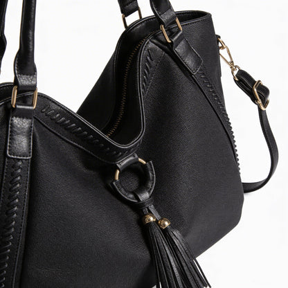 Vera | Women’s Crossbody Bag With Tassel Accent And Bold Stitch Detailing | Modern