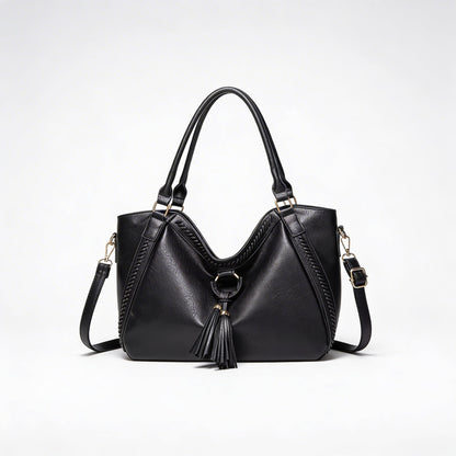 Vera | Women’s Crossbody Bag With Tassel Accent And Bold Stitch Detailing | Modern