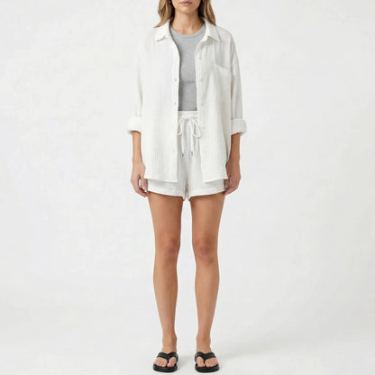Veranix - Conjunto Holgado De Camisa Y Short 
