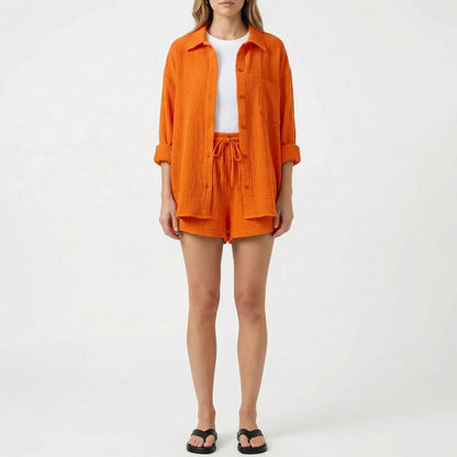 Veranix - Conjunto Holgado De Camisa Y Short 