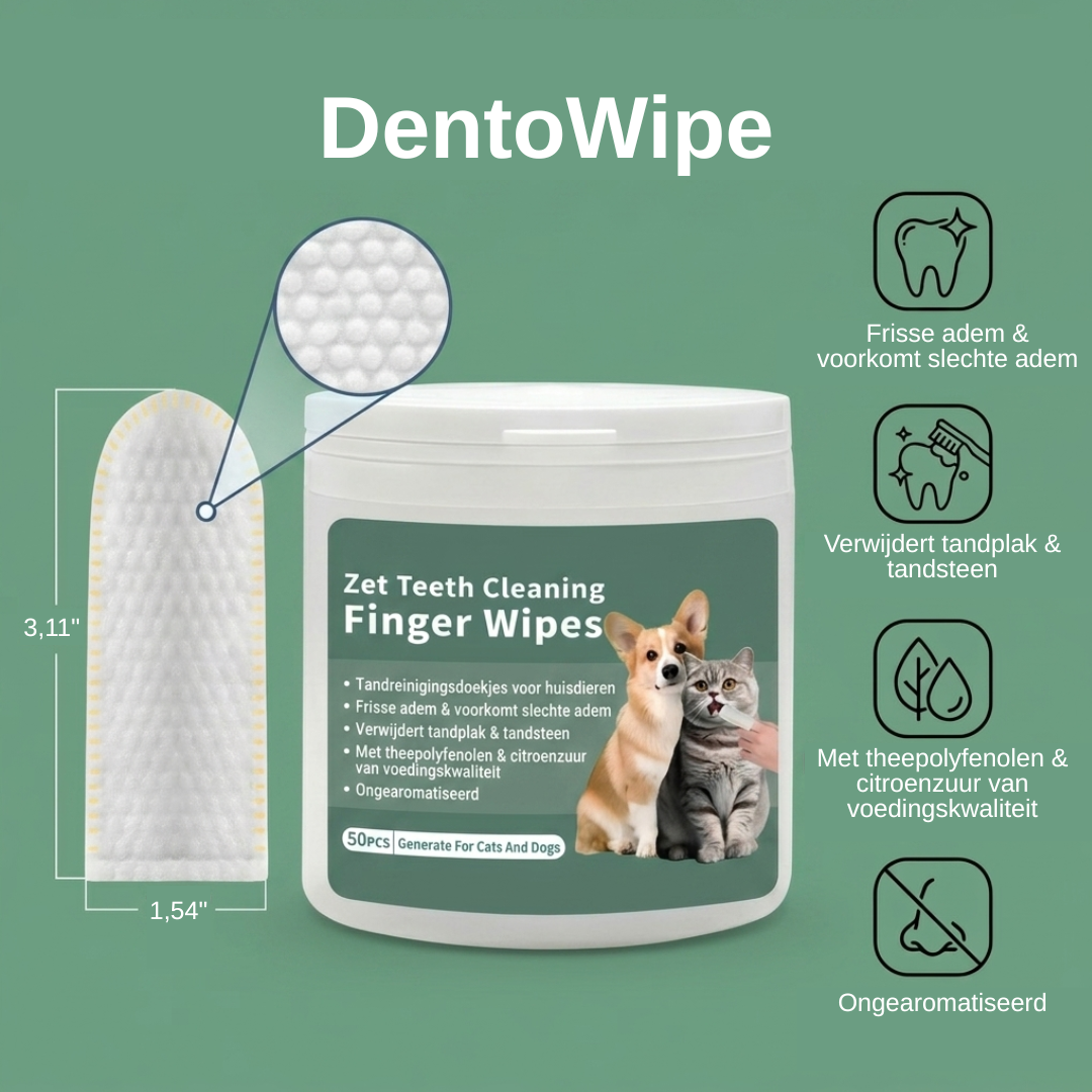 DentoWipe Schone tanden zonder gedoe met een borstel.