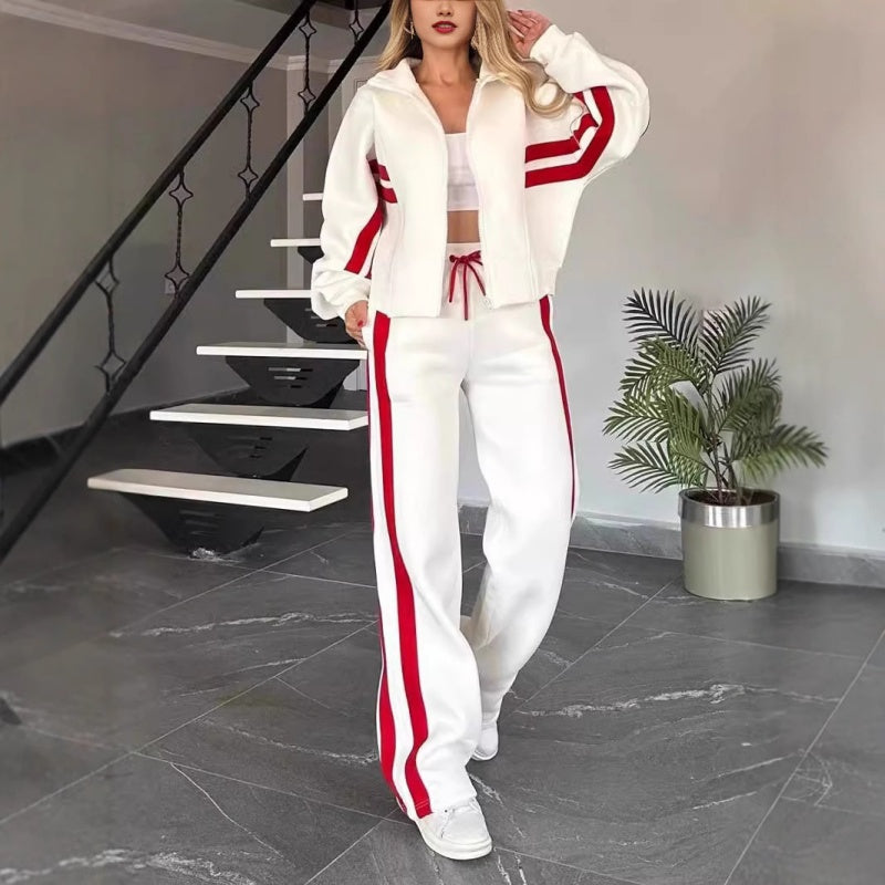 Ensemble Sport Chic Femme Deux Pièces Coupe Flatteuse